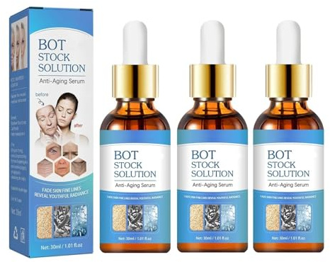 Botx Face Serum UK丨Botx Stock Solution丨Botx Stock Anti Aging Serum for Face丨 Reduce Wrinkles, Anti-aging, Boost Skin Collagen丨Botx In A Bottle for All Skin Types(3PCS)