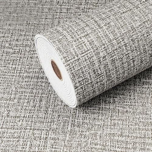 Snewvie Self Adhesive Thermal Insulation Wallpaper,1 Roll=15 sq.ft 3mm Thicken Peel and Stick Grey Textured Wall Paper for Ceilings Kitchen Bedroom Livingroom,Thermal Wallpaper for Cold Walls