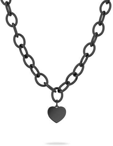 LIEBESKIND BERLIN Schmuck für Damen – Edelstahl Kette, Armband und Ohrringe mit liebevollem Herzanhänger – In verschiedenen Farben und Ausführungen – Romantische Geschenkidee