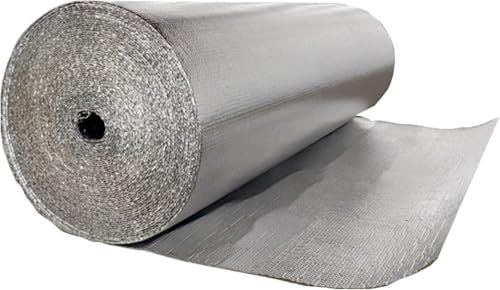 Film Isolant Thermique Pare-Vapeur Film Isolant Double Couche pour Murs, greniers, résistant à l'humidité et à l'eau (2x10m)