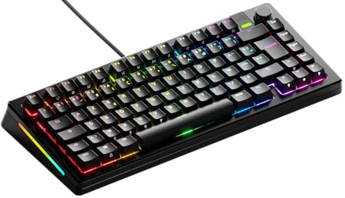 GLORIOUS GMMK 3 Pro Clavier Gaming 75% AZERTY Français | Switches Mécaniques Hot Swap, Corps Aluminium Massif, Mousse Insonorisante, Système Joints Modulaires, Capuchons Custom