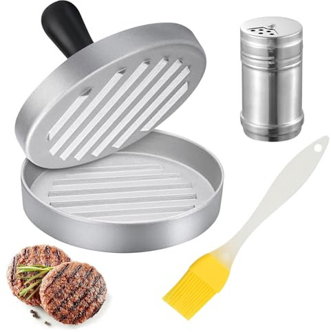 Presse à Steak Haché Multifonctionnelle – Stampo Hamburger et Stampo Per Hamburger pour Viande Hachée, Pressa Hamburger et Hache, Presse Burger de qualité supérieure et Moule à Steak Haché