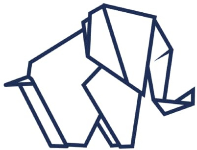 Tattwo.me – Temporäre Tattoos für Erwachsene und Kinder, hält 2 Wochen, wasserfest – Elefanten-Origami – Pflanzliche Tinte – EU-Kosmetik-Zertifikat – (P0662)