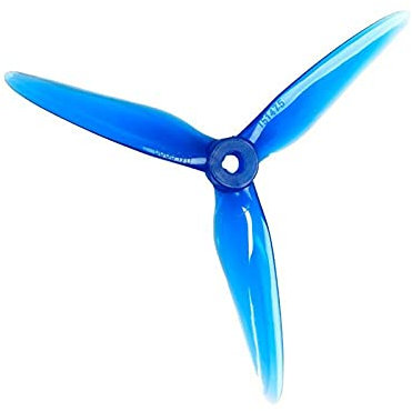 Wivplex 24 stücke/12 Paar Racing Prop FPV Racing Drone Keine Propeller Waschen 3,8g Bürstenlosen Motor Drohnenklingen(Crystal Blue)