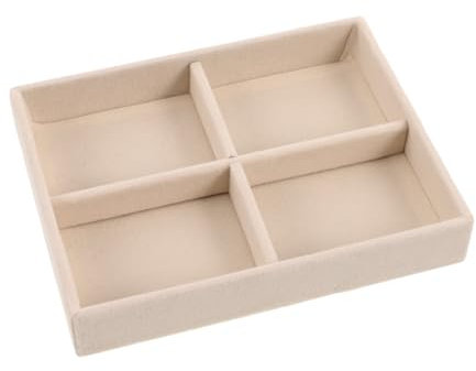 VALICLUD Cassetti portaoggetti in Vassoio per anelli Gioielli Gioielli Gioielli Organizzatore Vassoio Espositore per Orecchini Piccolo Anello Organizzatore Supporto per Anelli Espositore in