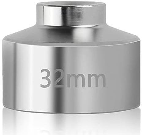 Orolotay 32-Mm-Stecknuss-Ölfilterschlüssel-Werkzeug, Werkzeug zum Schnellen Entfernen Des Ölfilters Aus Stahl, 3/8-Antriebs-Ölfilter-Steckschlüsselwerkzeug, Langlebig
