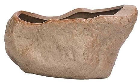 Courtieyeardceastea Maceta de cerámica con forma de piedra para suculentas para festivales, bodas, interiores, tipo C y grande