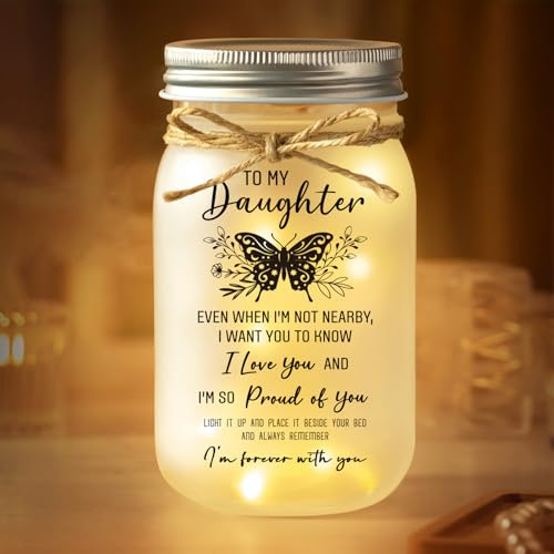 Juratar Daughter Gifts, Daughter Birthday Gifts, Night Lights for Daughters | Presents for Daughters on Valentines Day, Mothers Day, Graduation, Thanksgiving, Christmas