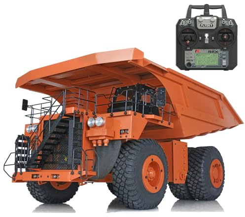 Toucan RC Hobby 1/20 RC Metall Hydraulischer Minenwagen 793D Muldenkipper Auto Modell I6X Funkleuchten Funkferngesteuerter Kipper LKW Auto