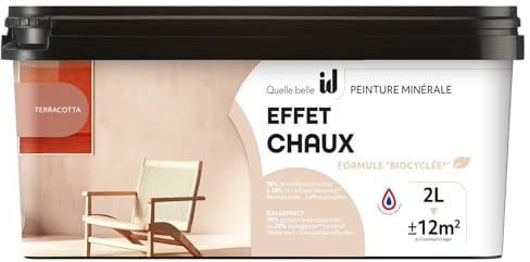 ID PEINTURE MINÉRALE EFFET CHAUX TERRACOTTA 2L PARIS