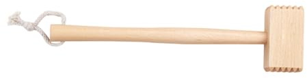 YROHGKPN Batticarne portatile in legno di faggio naturale per cucinare pollame pesce utensili da cucina in legno di faggio