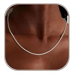 HARJJME Silberkette Damen 925 ohne Anhänger Gold Silber 925 Kette Damen 14K Vergoldete Chain Halskette Diamant Glänzende Silberkette Schmuck Geschenke für Frauen