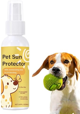 Riaisttd Hundesonnenschutz | 50 ml wasserdichte schweißresistente Sonnencreme - UVA- und UVB-Schutz Hunde Feuchtigkeitspflege | für, Wandern, Camping, Outdoor-Abenteuer und tägliche Spaziergänge