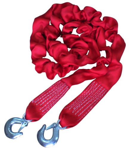 HP-Autozubehör 10296 Abschleppseil Elastisch 4000kg Haken/Haken