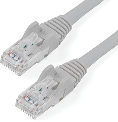 StarTech.com 7m CAT6 Ethernet Cable - Grey CAT 6 Gigabit Ethernet Wire -650MHz 100W PoE++ RJ45 UTP Category 6 Network/Patch Cord Snagless w/Strain Relief Fluke Tested UL/TIA Certified (N6PATC7MGR)