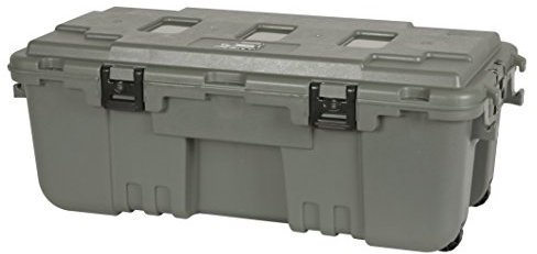 Plano Baule Sportivo con Cerniera Verde Oliva, Contenitore Militare Resistente, Grande, per Campeggio, Esercito, Caccia, Paintball, Airsoft o Casa