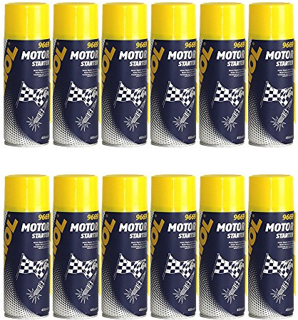 12 x 450 ml MANNOL 9669 Moteur Starter/aide au démarrage démarrage à froid