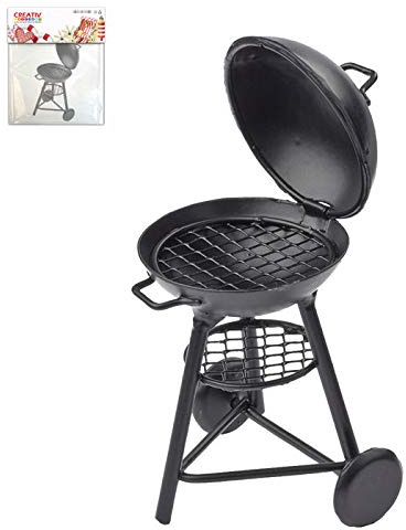 CREATIV DISCOUNT Miniatur- Grill aus Metall, 8,5x3,5cm