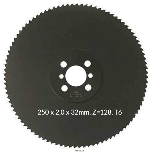 Encut Hochleistungs Metallkreissägeblatt 250 x 2,0 x 32mm, Z=128, T6 HSS DM05 Metallsägeblatt