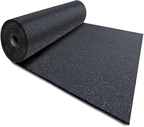 Floordirekt Bautenschutzrolle Bautenschutzmatte Gummigranulatmatte | Breite: 125 cm | Erhältlich in 3 Stärken (Stärke: 8 mm, 8 Meter)