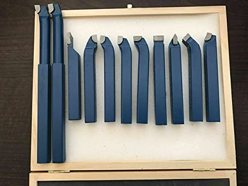 11-teiliges Mini-Hartmetall-Drehmaschinen-Werkzeug-Set mit Spitze, Metallschneiden, Drehbohren, CNC-Bohrer
