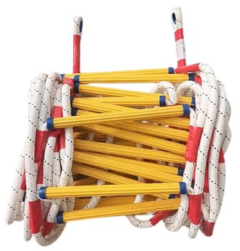 Strickleiter, 5m 10m 15m 20m 30m Feuerfeste Rettungsseilleiter Mit Karabinern Für Den Schnellen Einsatz Im Feuer, Strong Load-bearing Einfach Zu Verwenden Perfekt Für Fenster Und Balkon