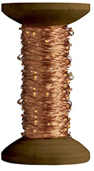 Winkee - Garnspule LED Lichterkette 15 Meter Warmweiß | Lichterkette Innen | Deko Weihnachtsgirlande | Lichterkette USB | Partylichterkette | Deko Lichterdraht | Geschenk an Weihnachten, Geburtstag