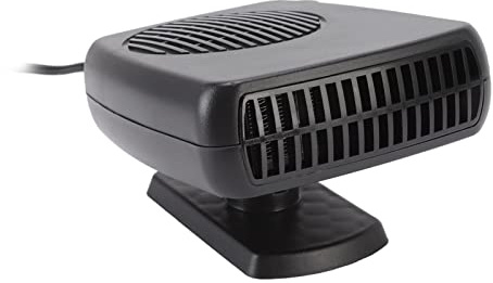 150W 24V Bilfläkt Luftvärmare, Mini Elvärmare med Kylfunktion, Bärbar Bilvärmare och Defroster för Bil