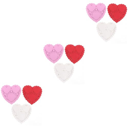 BESTonZON 900feuilles sous-Verres Papier Forme De Cœur pour Décoration De Table pour Mariages Et Événements Spéciaux