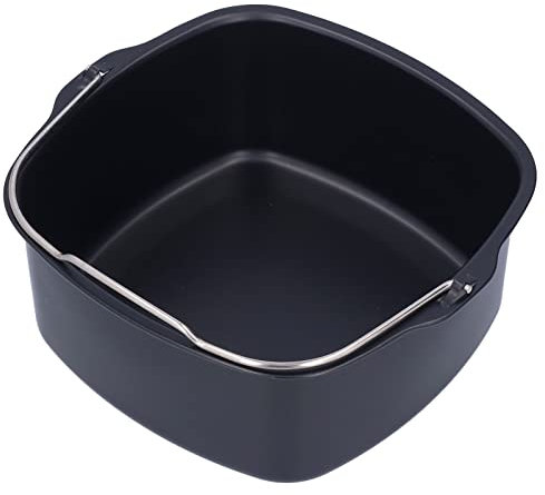 Form Für Heißluftfritteuse, Backform Kuchenform Airfryer zubehör Kuchenpfanne Brotbackkorb Kuchenfass-Fritteuse für HD9925 HD9860 HD9905 01 (18cm)