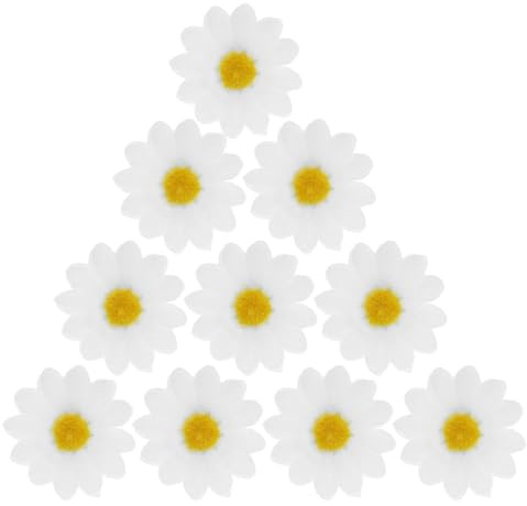 Healvian 10 Stück Gänseblümchen Haarspangen Weiß Kleine Daisy Haarklammern Mit Clip Für Damen Mädchen Strandurlaub Sommer Haarschmuck