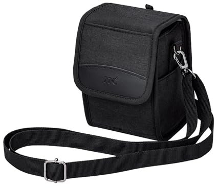 JJC Compact Camera Pouch Travel Case for Fujifilm X100VI X100V X100T for Sony a6700 a6600 a6400 a6100 w 16-50mm Lens for Canon EOS M5 M50 w EF-M 22mm Nikon Z30 Z50 for GRIII for Leica SOFORT2, Black