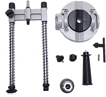 Adjustable Grinding Holder Electric Mill Stand Drill Holder Stand with Chuck 45-90° Angle Drill Electric Grinding Adjustable Bench Clamp Vise Grinder Bracket Wood Bench Clamp