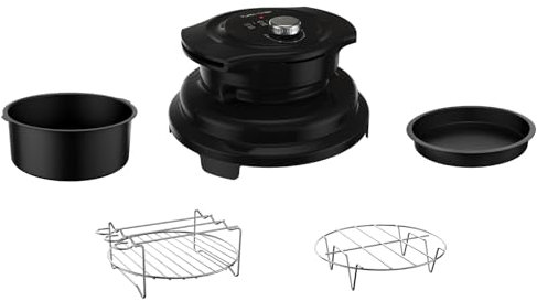 Moulinex, Accesorio Turbo Crisp Lid,Coperchio Friggitrice ad Aria, Accessorio Multicooker Turbo cousine, Risultati Croccanti a Basso Contenuto di Grassi, Meno Tempo ed Energia, LF1018
