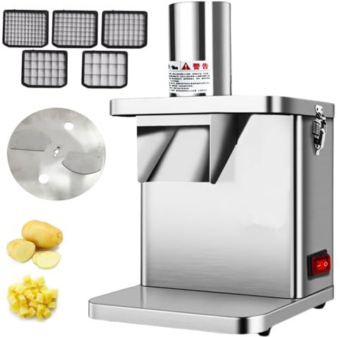 LFfwynog Electric Slicer Shredder, 250W 5 in 1 with Slice Salad Shooter, Electric Vegetable Slicer Shredder Chopper for Fruits, Stainless Steel Food Cutter for Vegetables