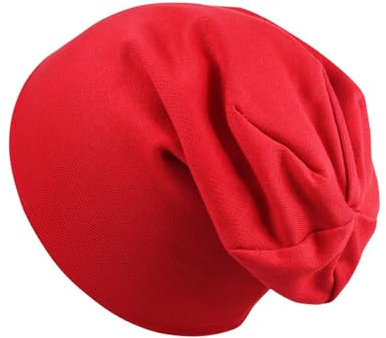 WUWYOUWL Baby Beanie Hut, Herbst und Winter Baumwolle Cap Weiche Doppelschichtige Hip-Hop Hut für Unisex Baby Aged 1-3 (DE/NL/SE/PL, Alter, Einheitsgröße, Rot)
