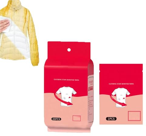 Lingettes Humides Détachantes,lingettes Détachantes Pour Vêtements, Nettoyant Instantané,lingettes Nettoyantes Emballées Individuellement,lingettes De Nettoyage à Sec Pour Vêtement (1Pack)