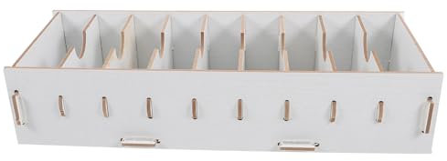 LALAFINA Visitenkartenhalter Organizer Namensschildhalter Aus Holz Ausweisablage Organizer Visitenkartenbox Aus Holz Visitenkarten Aktenaufbewahrungshalter