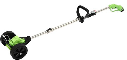 Rastreador inalámbrico con batería, mango telescópico, cortadora de césped de 18000 rpm - rojo, recortador de hierba con 3 tipos de cuchillas, ancho de corte de 10.2 cm - cortacésped inalámbrico