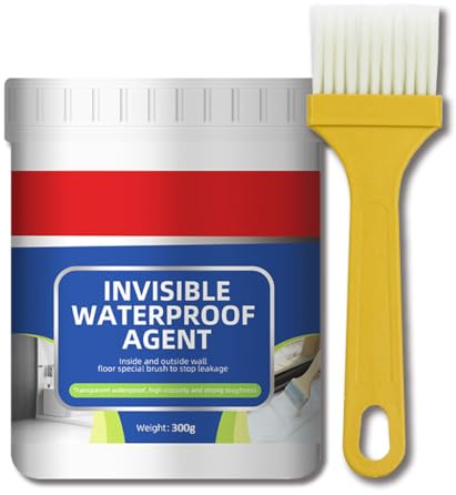300g Waterproof Sealant, Transparent Liquid Sealant for Leak Repair, Waterproof Adhesive Coating for Indoor & Outdoor - Roof, Bathroom, Shower Walls, Decks, Quick-Drying, Long-Lasting Protection