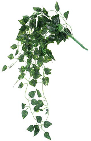 HYTROVE Artificial Scindapsus Leaves Vine Lifelike Faux Greenery for Indoor Outdoor Home Decor Fade-resistant Faux Plants for Living Balcony and Garden Privacy