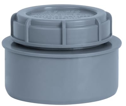 AIRFIT Endstopfen mit Schraubverschlusskappe grau DN 110 | 51110ES