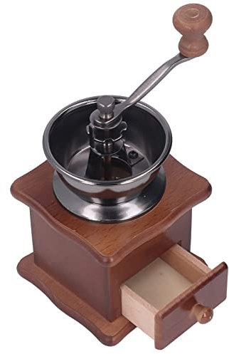 Haofy Handkaffekvarn 3,5-ounce Kapacitet med Justerbar Malning Av Rostfritt Stål Manuell Kaffekvarn för Hemkök, Kontorsbruk, Gåvor
