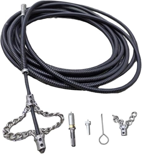 Drain Snake Cleaner Tool 4M/157.48inch Drill Attachment for Sink Bathtub Shower Drain Unclogging Plumbing Snake Clog Remover (4m)