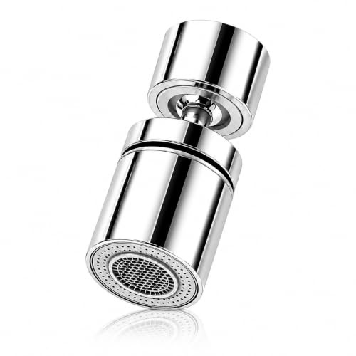 Universal Faucet Tap Aerator, 360° Swivel Tap Aerator, Kitchen Sink Tap Aerator Dual Mode Faucet Extender and Tap Extender for Kitchen Sink, Water Saving Tap Sprayer Attachment for Kitchen Sink