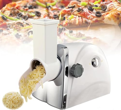 Rallador eléctrico de queso con cuchillas de acero inoxidable para triturar y cortar rápidamente en la cocina