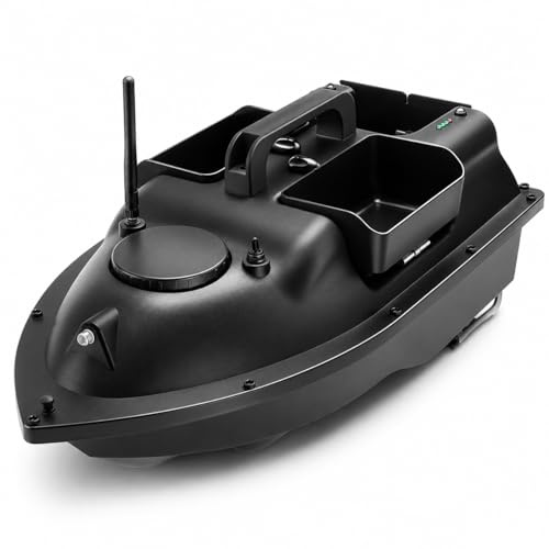 GPS Carp Bait Boat with Fish Finder, Dual Motor RC Feed Boat, 500m Remote Control, 16 Fishing Spot Memory