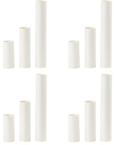 Hoement Tubi di Cartone Kraft 24 Pezzi per Disegni e Poster, Resistenti Senza Odore, per Spedizione e Progetti DIY Creativi