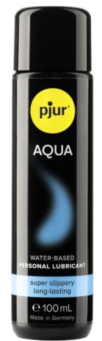 pjur AQUA - Premium-Gleitgel auf Wasserbasis - exzellente Gleiteigenschaften, spendet Feuchtigkeit, ohne zu kleben - auch für Sex Toys (100ml)