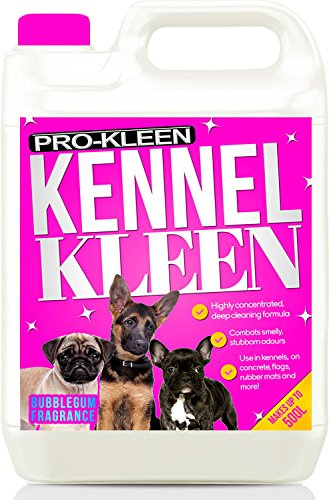 Pro-Kleen Kennel Disinfectant, Cleaner, Sanitiser & Deodoriser (Bubblegum Fragrance) - 5L Pack - Kills 99.9% of Bacteria and Removes Nasty Urine Pet Odours - Suitable for Kennels, Hutches & More